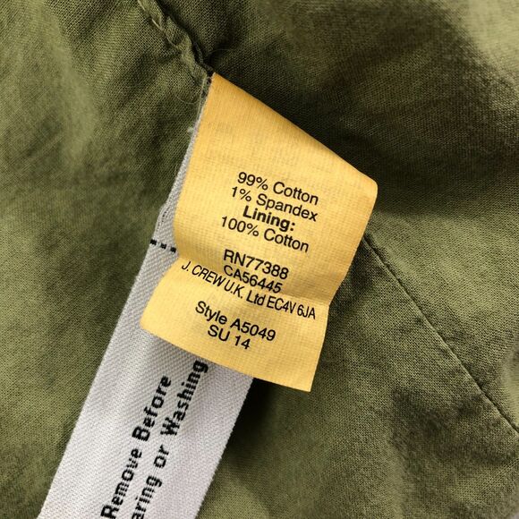 Madewell Safari Military Vest Womens Size XS Olive Green Rip Stop Cotton Spandex - Picture 11 of 16